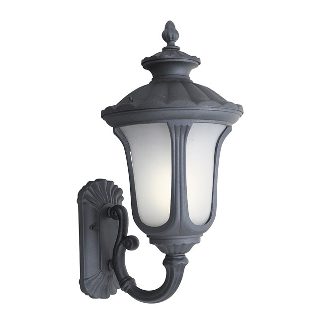 Woodbridge Lighting Westbrook 1 light Powdered Black Large Outdoor Wall Light