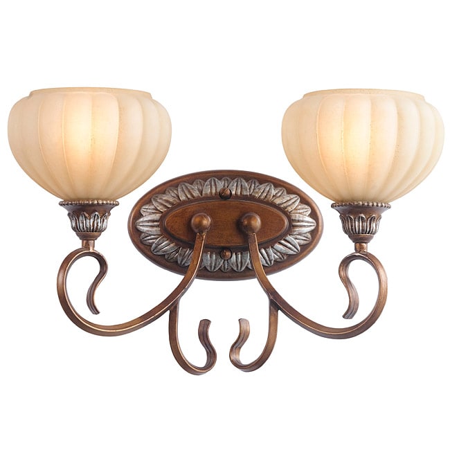 Woodbridge Lighting Liezel 2-light Copper Glow Bath Sconce