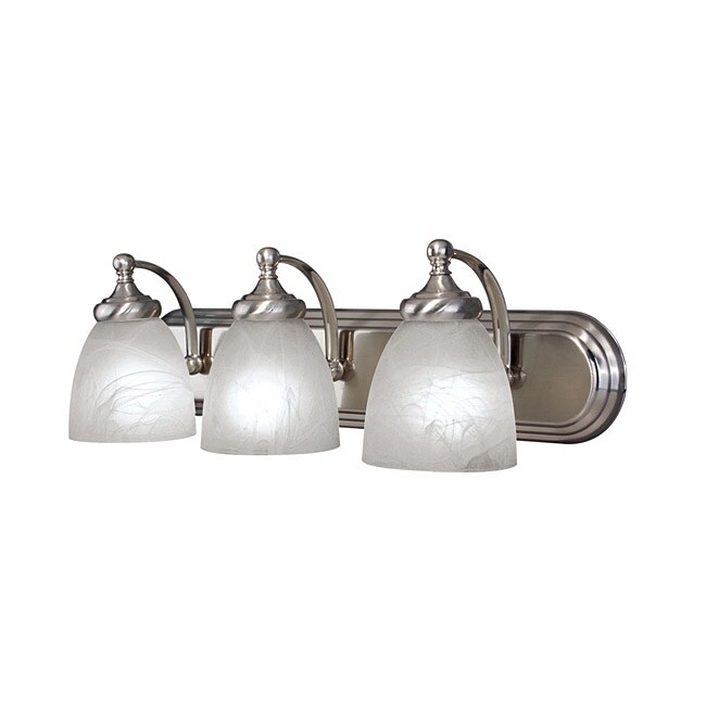 Woodbridge Lighting Kenshaw 3-light Satin Nickel Bath Bar