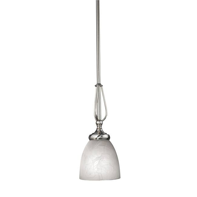 Woodbridge Lighting Kenshaw 1-light Satin Nickel Mini Pendant