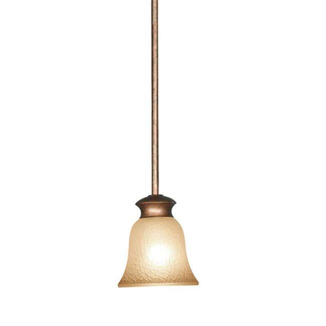 Woodbridge Lighting Dresden 1 light Marbled Bronze Mini Pendant