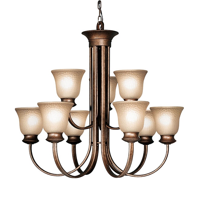 Woodbridge Lighting Dresden 9 light Marbled Bronze Chandelier