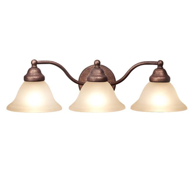 Woodbridge Lighting Anson 3-light Marbled Bronze Bath Bar Light