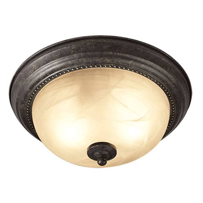 Woodbridge Lighting Calais 2-light Burnish Bronze Flush Mount