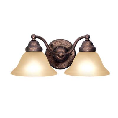 Woodbridge Lighting Anson 2-light Marbled Bronze Bath Sconce