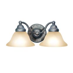 Woodbridge Lighting Anson 2 light Greystone Bath Sconce Woodbridge Lighting Sconces & Vanities