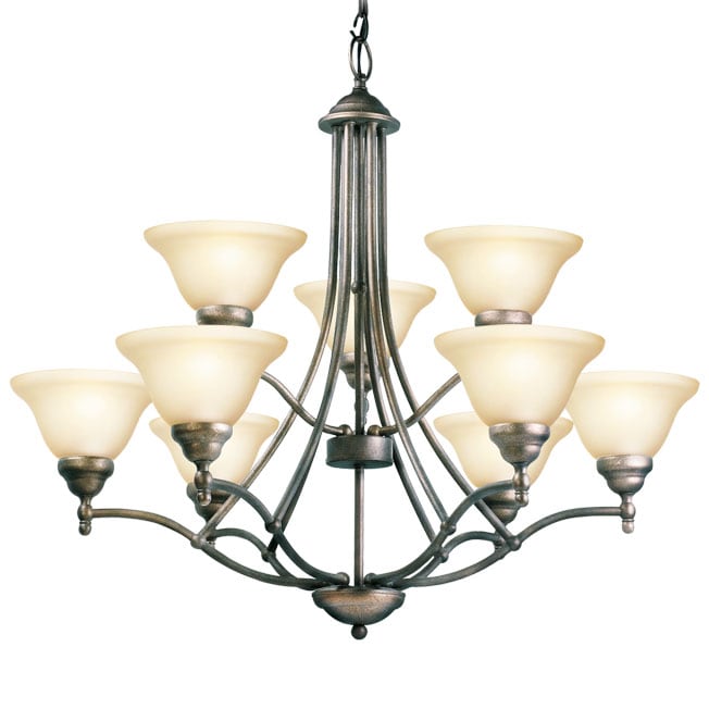 Woodbridge Lighting Anson 9-light Greystone Chandelier
