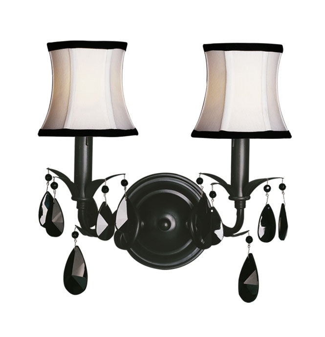 Woodbridge Lighting Avigneau 2 light Black Wall Sconce