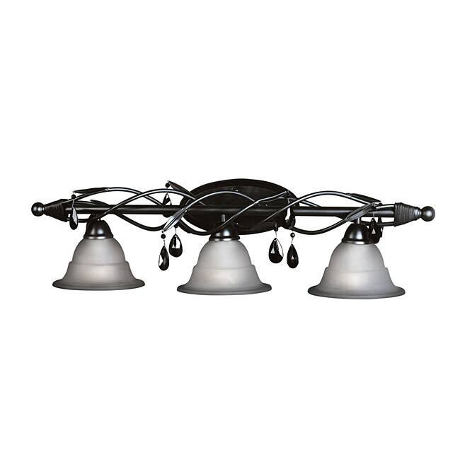 Woodbridge Lighting Avigneau 3-light Black Bath Bar