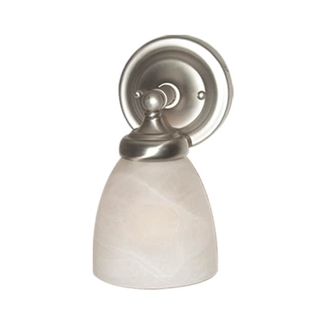 Woodbridge Lighting Basic 1-light Satin Nickel Bath Sconce
