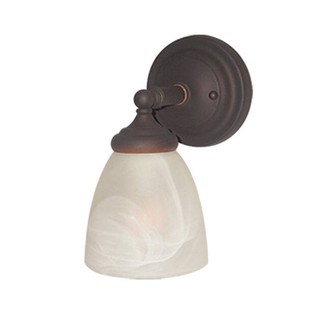 Woodbridge Lighting Basic 1-light Bronze Bath Sconce
