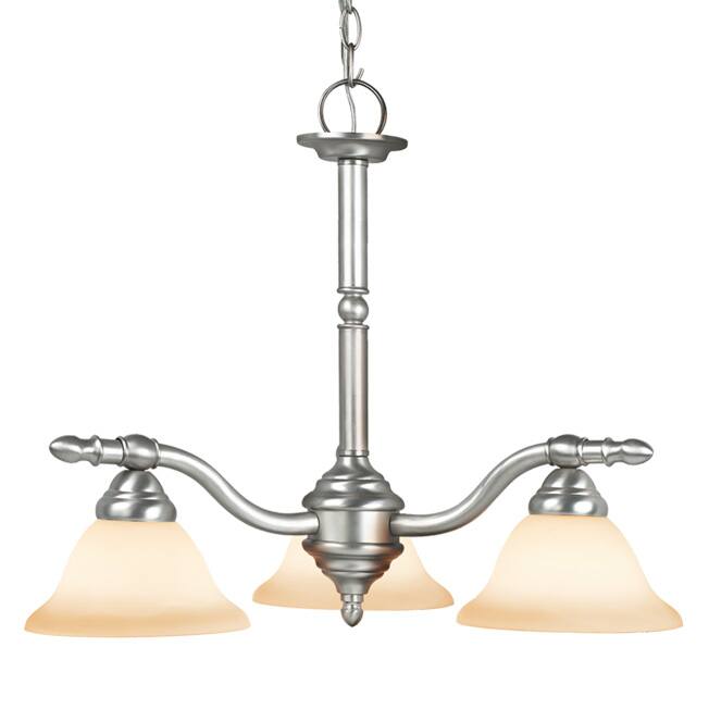 Woodbridge Lighting Cambria 3-light Satin Nickel Chandelier