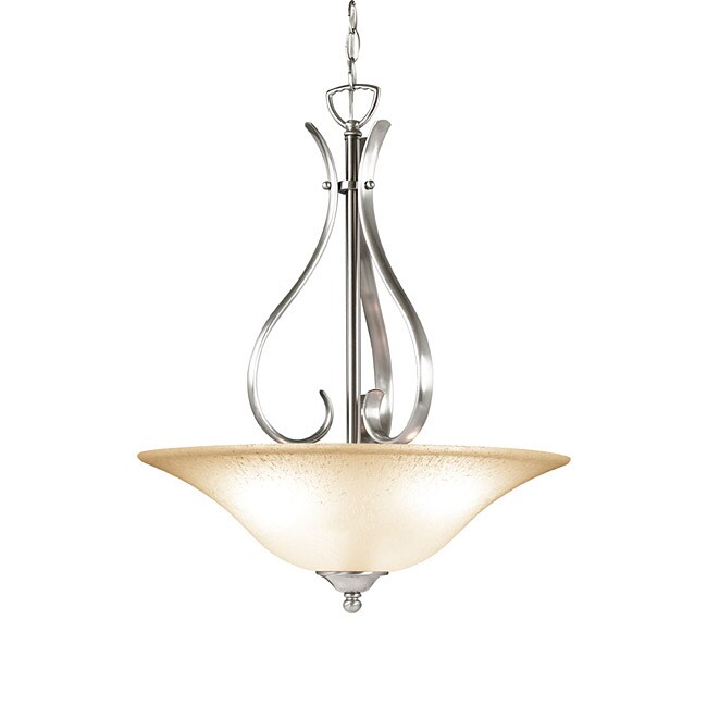 Woodbridge Lighting Beaconsfield 3-light Satin Nickel Pendant