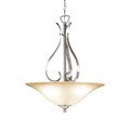 Woodbridge Lighting Beaconsfield 3-light Satin Nickel Pendant