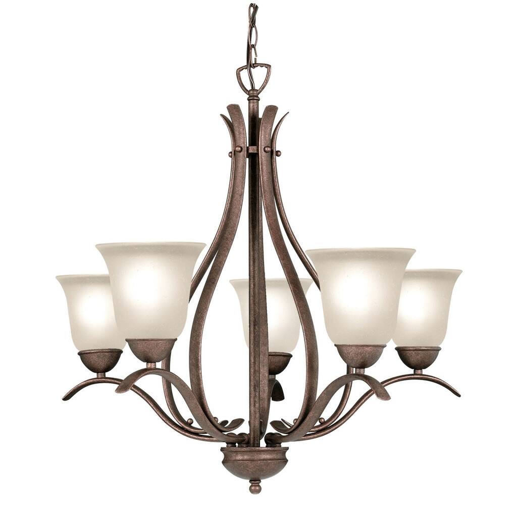Woodbridge Lighting Beaconsfield 5-light Marbled Bronze Chandelier