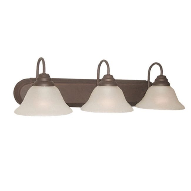 Woodbridge Lighting Basic 3-light Marbled Bronze Bath Bar