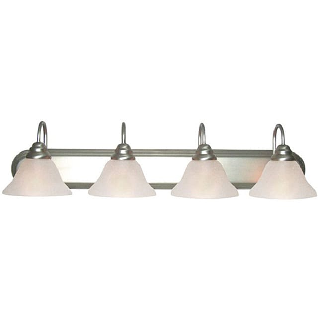 Woodbridge Lighting Basic 4 light Satin Nickel Bath Bar