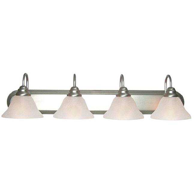 Woodbridge Lighting Basic 4-light Satin Nickel Bath Bar