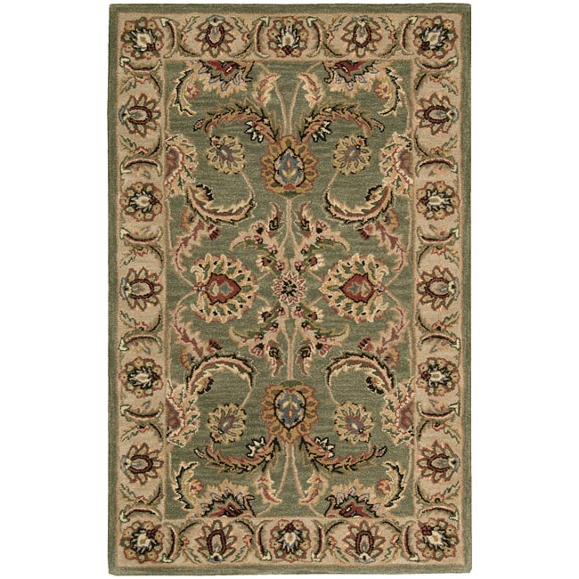 Nourison Hand tufted Caspian Green Wool Rug (36 X 56)