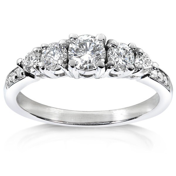 Annello 14k White Gold 3/4ct TDW Diamond Engagement Ring (H-I, I1-I2)