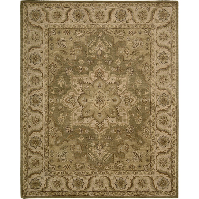 Nourison Hand tufted Caspian Olive Wool Accent Rug (26 X 4)