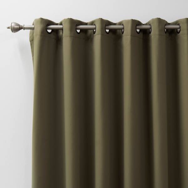 Shop Aurora Home Wide Fire Retardant 96 Inch Blackout Curtain