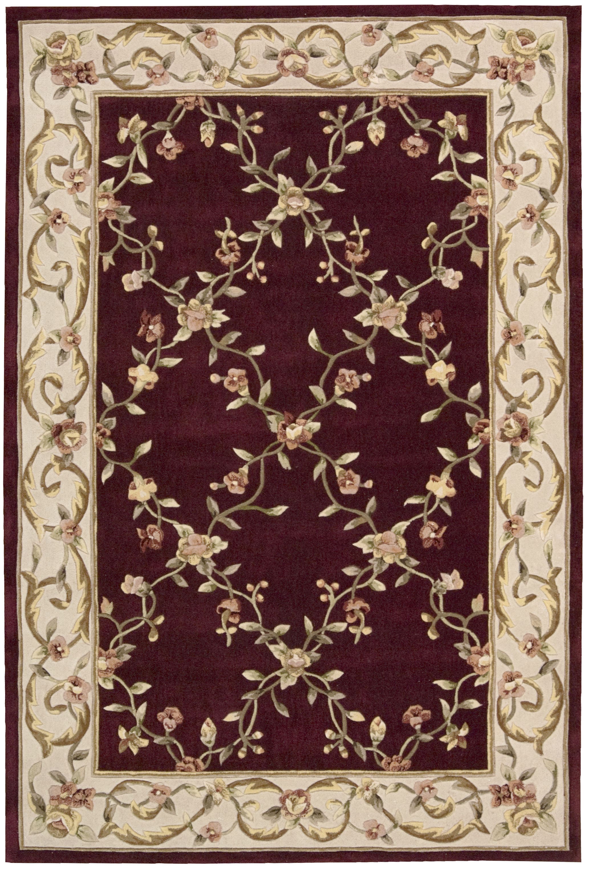 Nourison Hand tufted Metropolitan Burgundy Rug (23 X 39)