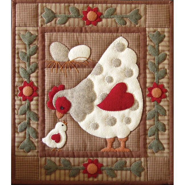 Spotty Hen 13x15 Quilt Kit