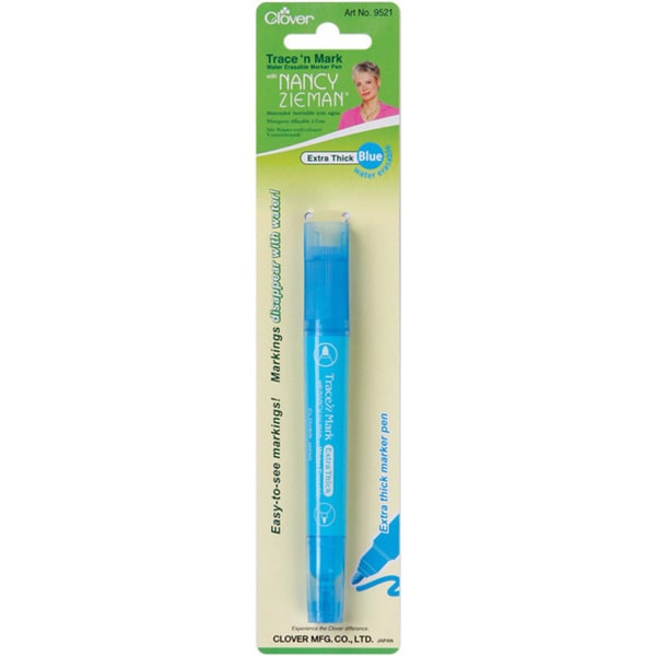 Clover Trace 'n Mark Blue Water Erasable Marker Pen By Nancy Zieman