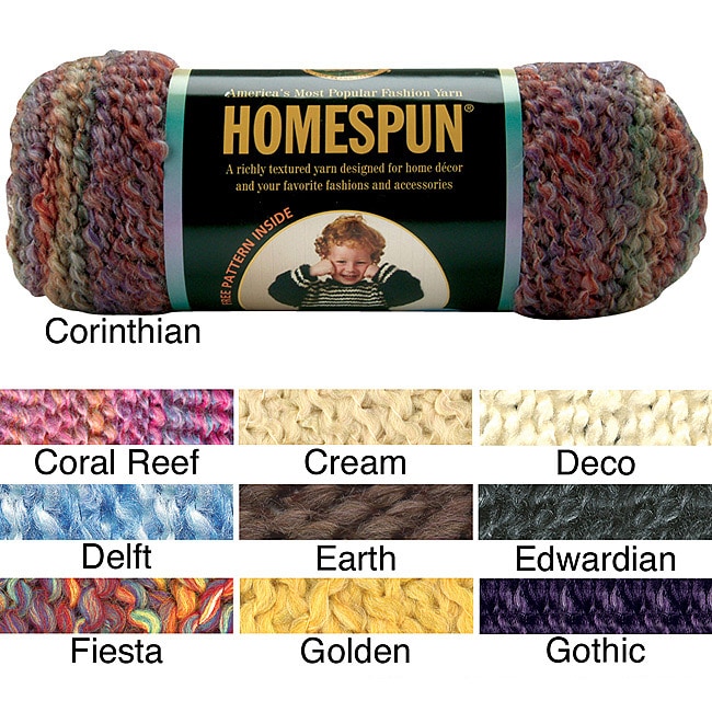 Shop Lion Brand Homespun Machine-washable Acrylic Yarn (185 Yards