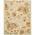 Safavieh Handmade Blossom Beige Wool Rug with Cotton Canvas Backing (8' x 10') - 8' x 10'