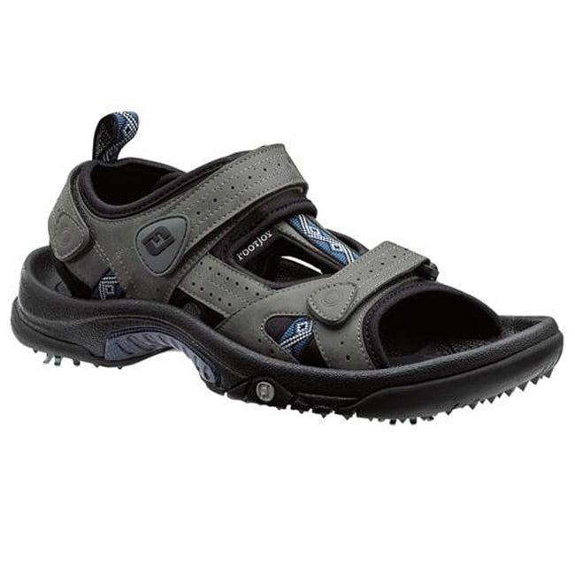 FootJoy Junior Charcoal/ Navy Golf Sandals - 13907091 - Overstock.com ...