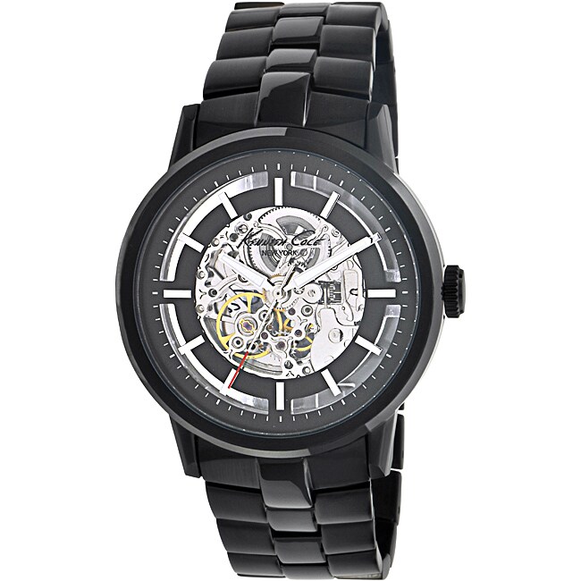 Kenneth Cole New York Men's Black Steel Automatic Watch - 13907150 ...