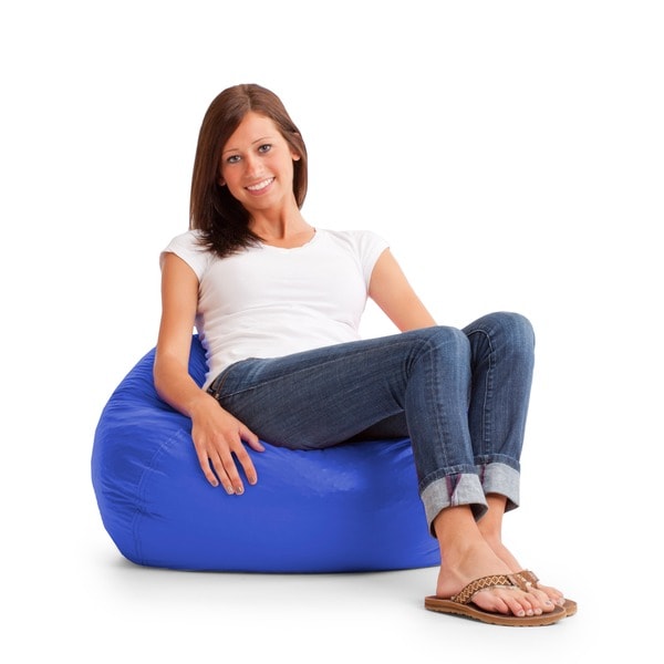 BeanSack Royal Blue Vinyl Bean Bag Chair Bed Bath Beyond 6271375