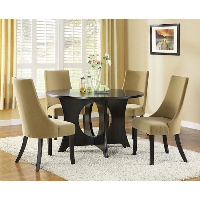 Tan Velvet 40-inch Dining Chairs (Set of 2) - Free Shipping Today ...