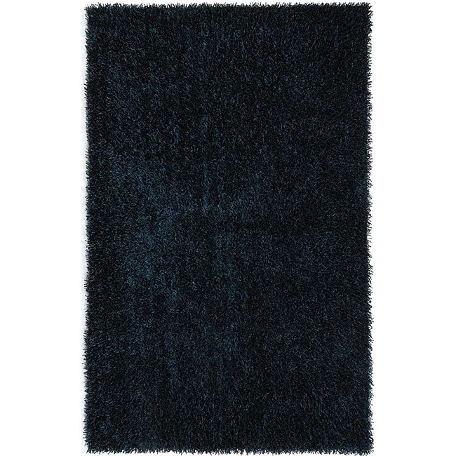 Flux Woven Blue Shag Rug (5 X 76)