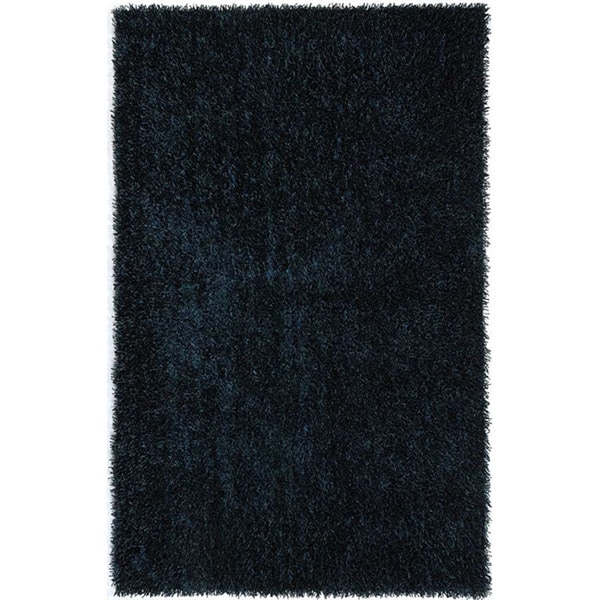 FLUX Woven Blue Shag Rug (3'6 x 5'6) JRCPL 3x5   4x6 Rugs