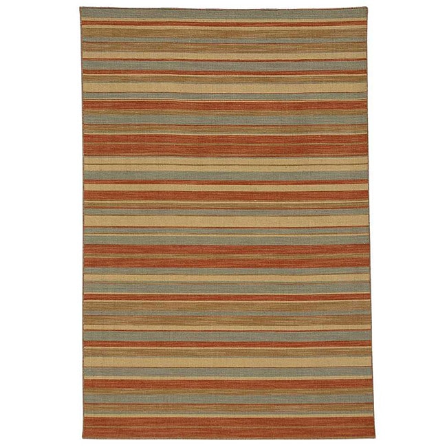 Flat Weave Wool Rug (4 X 6)