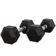 Valor Fitness RH-12 Rubber Hex Dumbbells for Strengthening and Toning Muscles- 12lb (Pair) - Thumbnail 0