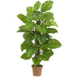preview thumbnail 2 of 0, Large 52-inch Leaf Philodendron Silk Plant (Real Touch)