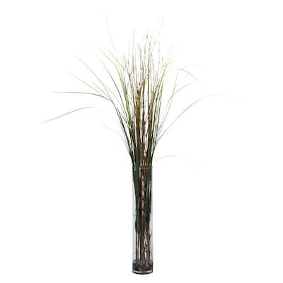 Grass and Bamboo Cylinder Silk Plant