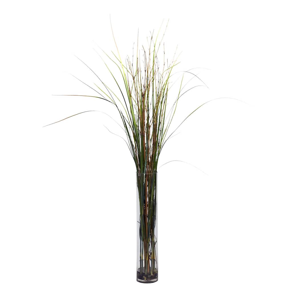 Grass and Bamboo Cylinder Silk Plant
