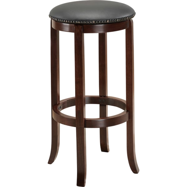 Lewisville 24 inch English Tudor Swivel Counter Stool   13910316