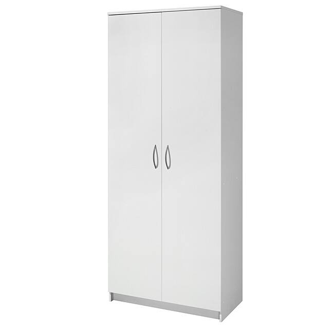 akadaHome White Multipurpose 72-inch Storage Cabinet
