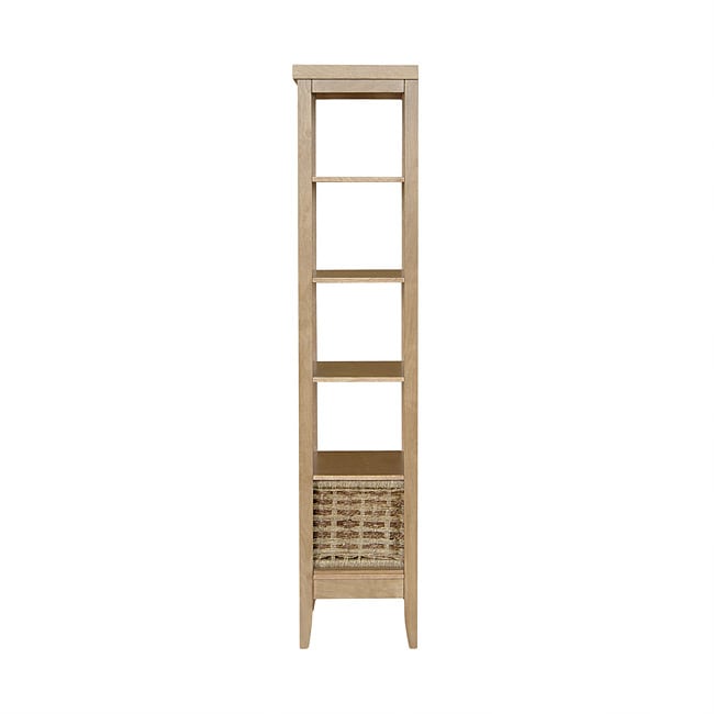 Charleston Linen Tower with Seagrass Basket