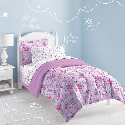 Dream Factory Stars and Crowns Full 7-piece Bed in a Bag with Sheet Set