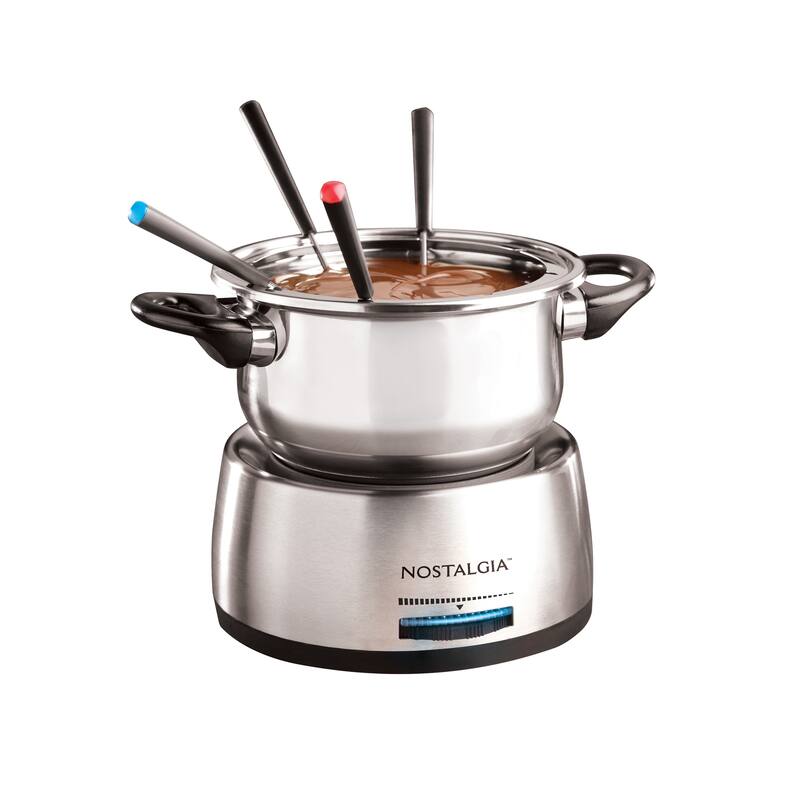 Nostalgia FPS200 6-Cup Stainless Steel Electric Fondue Pot