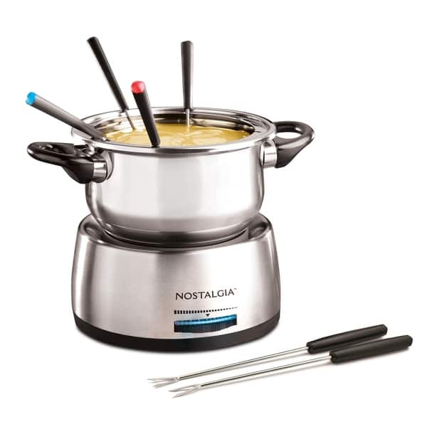 Medium Brushed Stainless Steal Fondue Burner - Fondue Burners