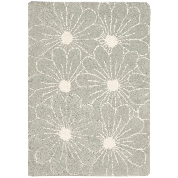 Safavieh Handmade New Zealand Wool Daisies Blue Rug - 2' X 3'