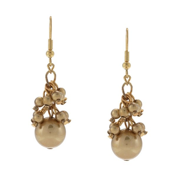 Elegant Alexa Starr Faux White Goldtone Pear Cut Pearl Hook Earrings Alexa Starr More Earrings